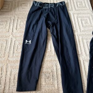 Under Armour Kids Black heat gear 3/4 length leggings